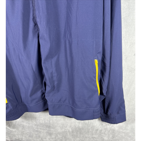 Under Armour All Season Gear 4XL Mens Full Zip Training Jacket NAVY & YELLOW - Picture 5 of 7